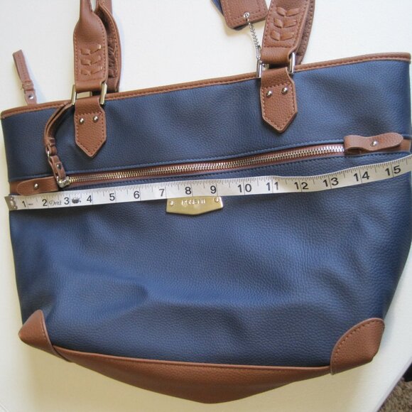 Rosetti Navy blue and Brown Tote Bag - Picture 16 of 16